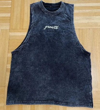 High Quality Customizable Sporty Breathable Anti-UV Quick Dry V-Neck Cotton Spandex Men's Gym Tank Top with Ribbed Fabric