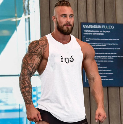 Men's Casual Fitness Vest Tops Breathable Sleeveless Gym Tank for Workout Training Knitted Fitness Workout Vest