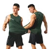 Quick Dry Sublimation Men Clothing Sport Fitness Stringer Sleeveless Muscle Top Shirts Bodybuilding Singlet Gym Tank Top