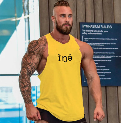 Men's Casual Fitness Vest Tops Breathable Sleeveless Gym Tank for Workout Training Knitted Fitness Workout Vest