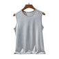 Men's Ice Silk Mesh Tank Tops Gym Stringer Transparent Bodybuilding Sleeveless Shirt Fitness Vest Male mesh Muscle Singlets